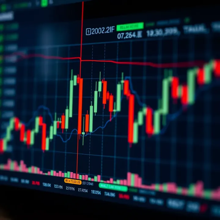 Japanese candlestick chart showing bullish and bearish market trends