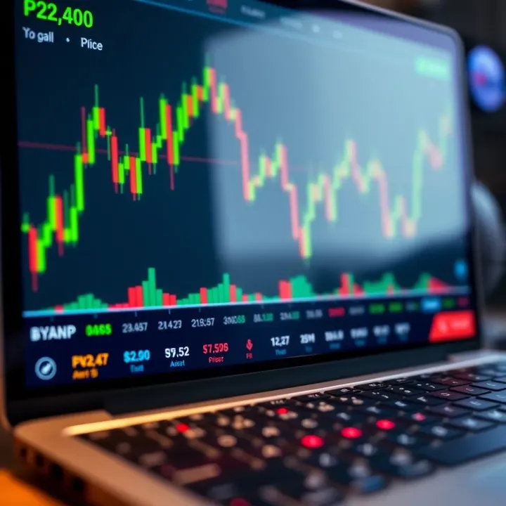 Binary Options Trading Platform Overview Binary options trading interface showing asset price movement and call or put options