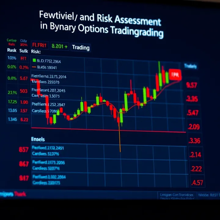 Chart displaying different strategies and risk levels for binary options trading