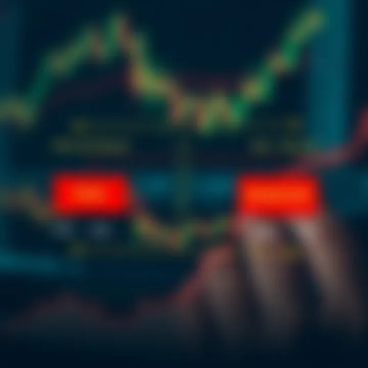 Diagram illustrating the concept of binary options investment with risk and reward