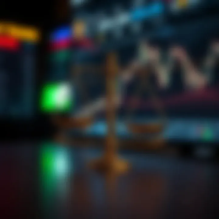 Visual representation of risk and reward balance in binary options investment