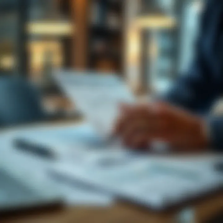 Reviewing Strategies and Assessing Risks in Business Plans Conceptual illustration of strategic planning with risk and opportunity assessment