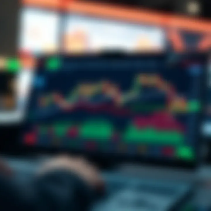 Intuitive Trading Platform Dashboard User-friendly trading platform interface displaying charts and market data