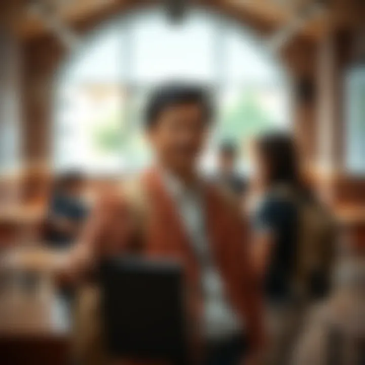 Illustration of community collaboration and training for maintaining a safe educational setting