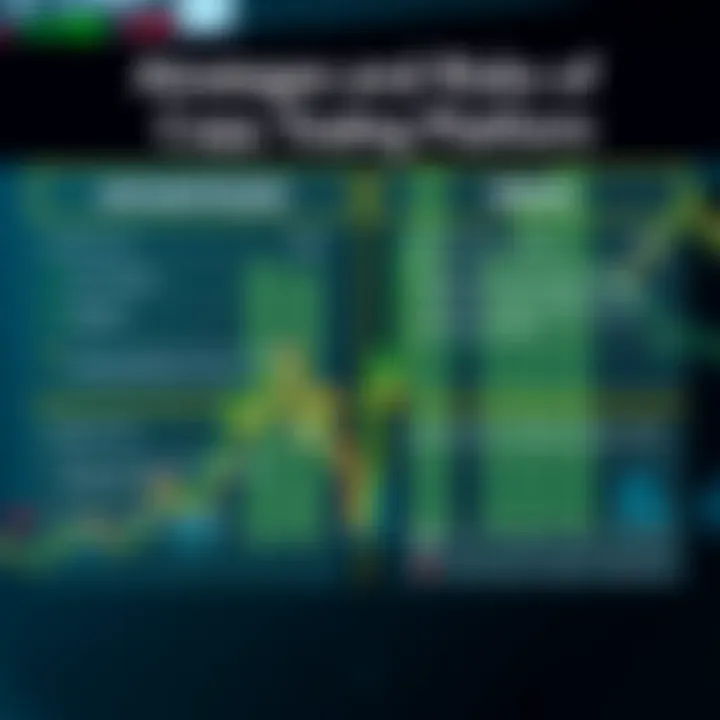 Visual comparison of key advantages and risks associated with copy trading platforms