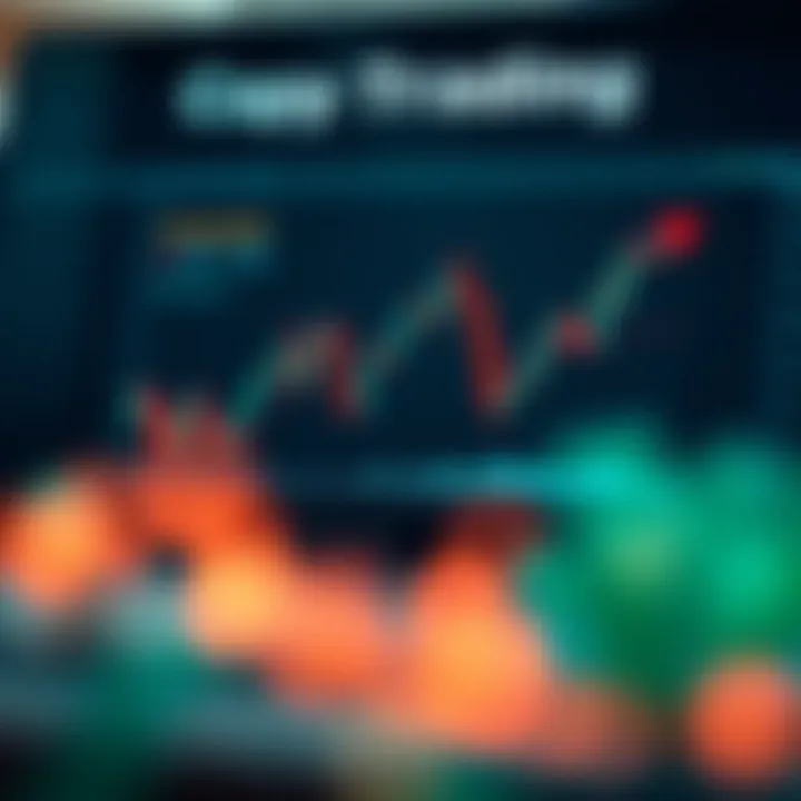 Graph showing the concept of copy trading with multiple investors following a lead trader's actions on a digital platform