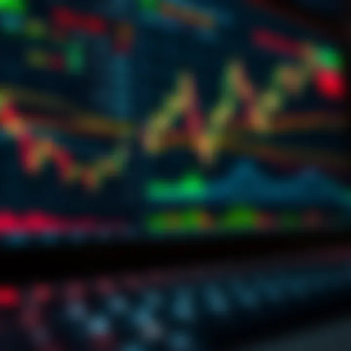 Visual representation of financial data charts and a digital interface illustrating copy trading concepts