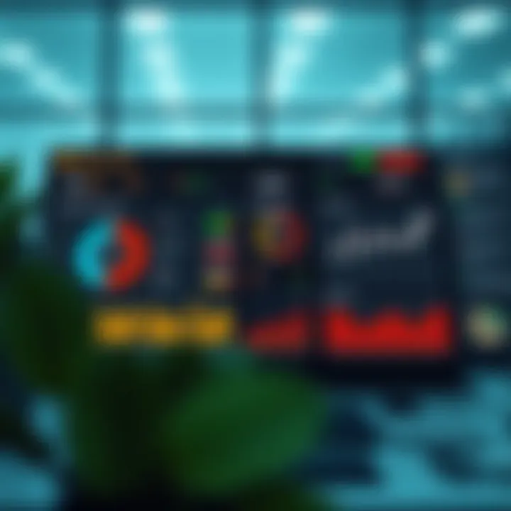 Dashboard displaying credit management tools including risk metrics and recovery status