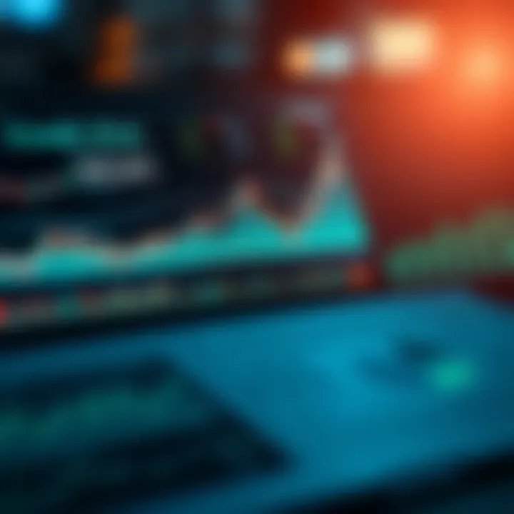 Visual representation of credit risk assessment showcasing data analysis and financial graphs