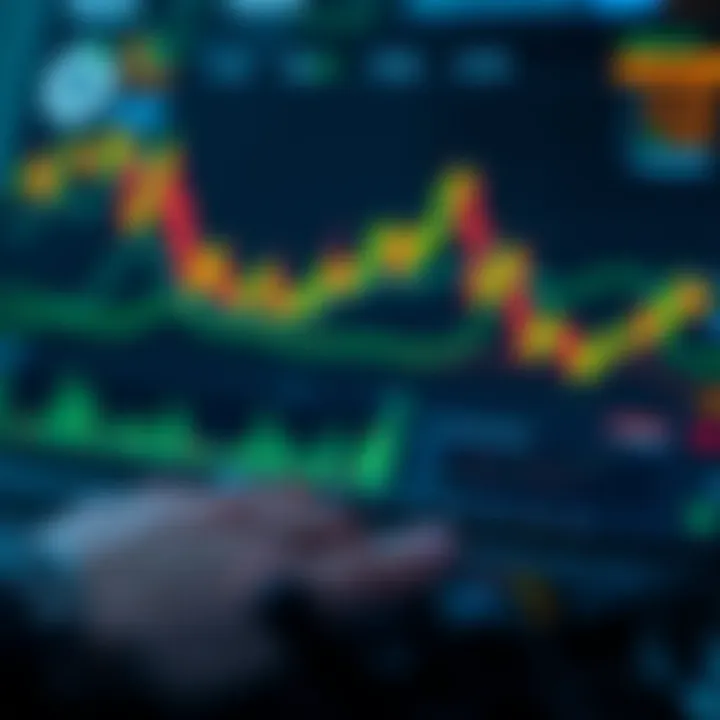 Visual representation of key cryptocurrency trading tools including charts and indicators