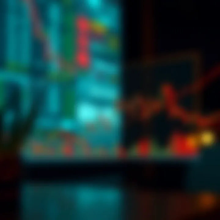 Illustration showing various Japanese candlestick patterns used in technical market analysis