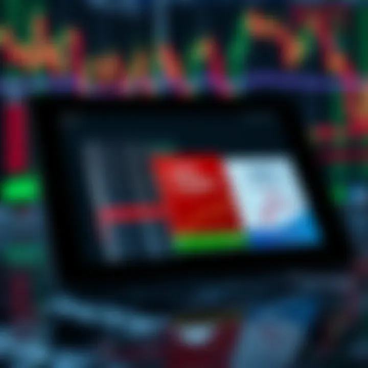 Collection of free Forex trading books in PDF format displayed on a digital tablet with a background of currency charts