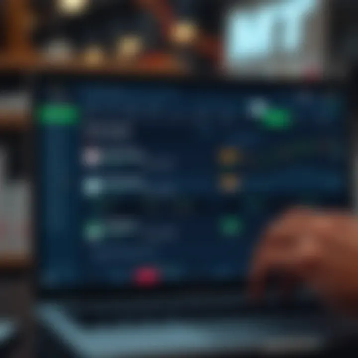 Screenshot of an online trading course platform interface showing course list and certification options