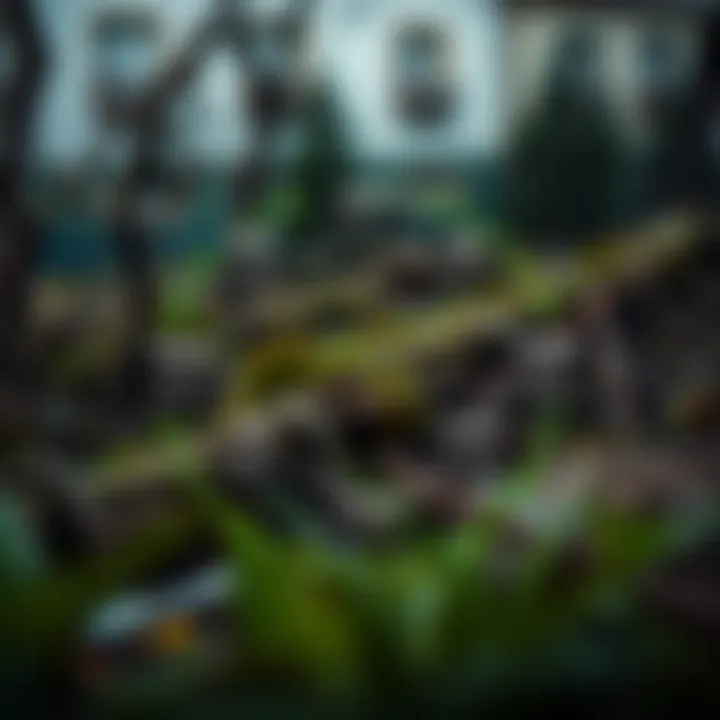 Diagram showing natural disaster risk management cycle including identification, assessment, and mitigation steps