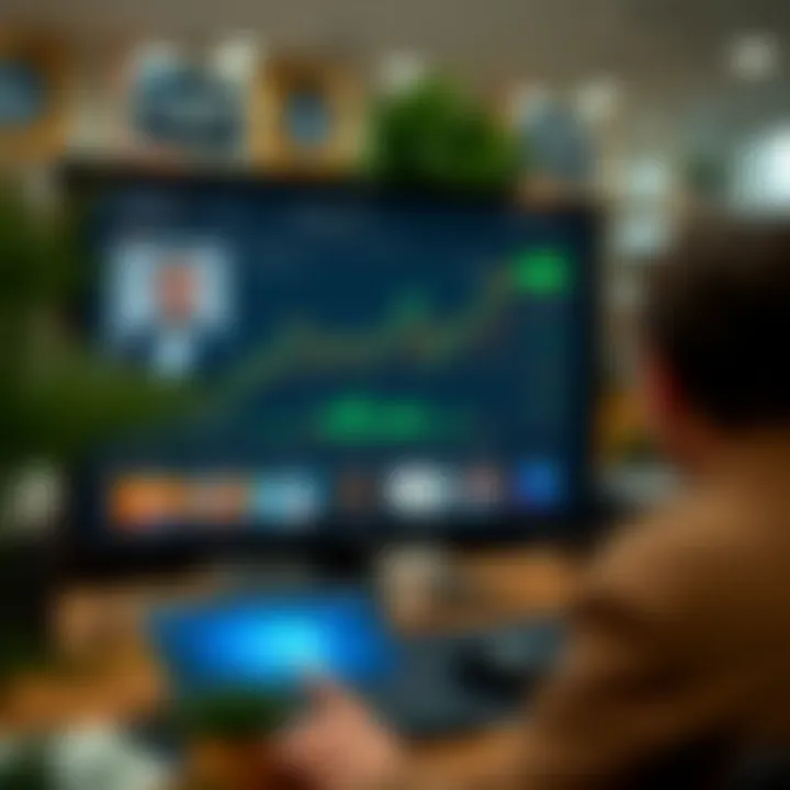 User interface overview of Opciones Binarias TV platform displaying educational content and trading tips