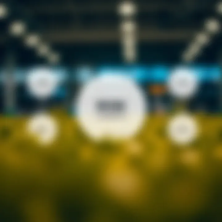 Diagram illustrating risk management strategies enhancing economic aid distribution