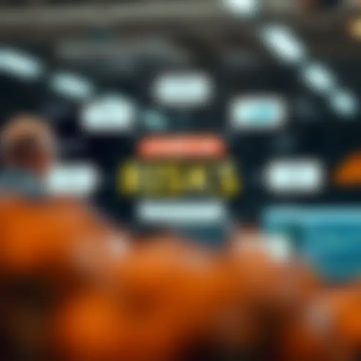 Conceptual graphic showing diverse risk types and tools used in risk assessment