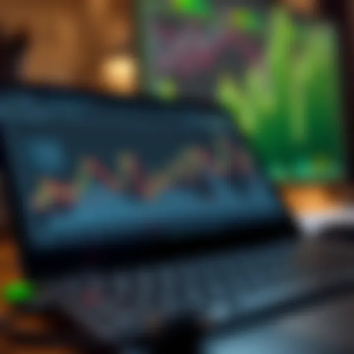 Diagram illustrating key tools of technical analysis including trend lines, support and resistance levels