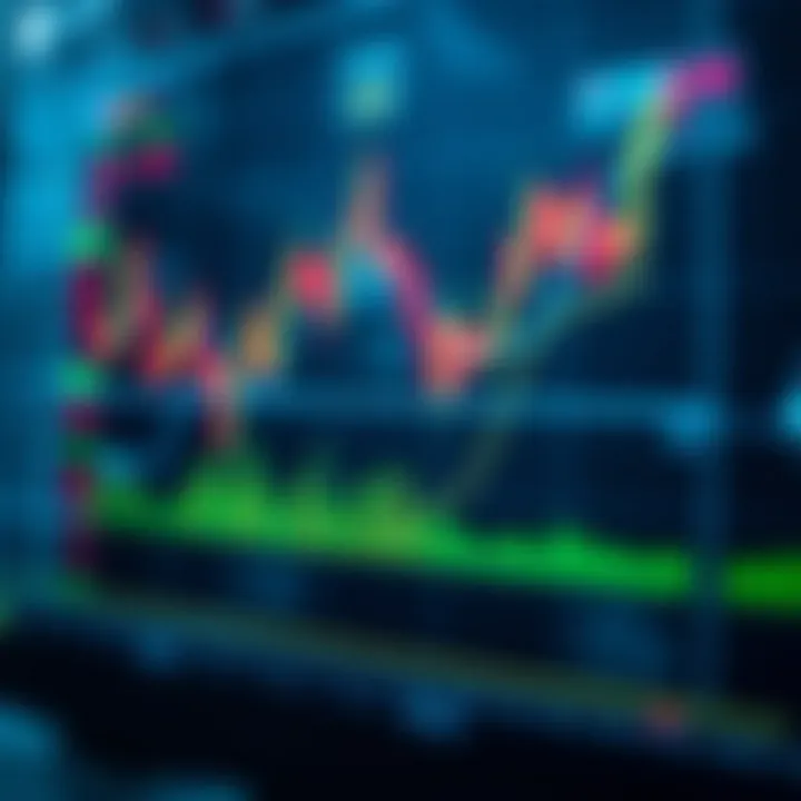 Conceptual representation of copy trading with financial charts and digital connections