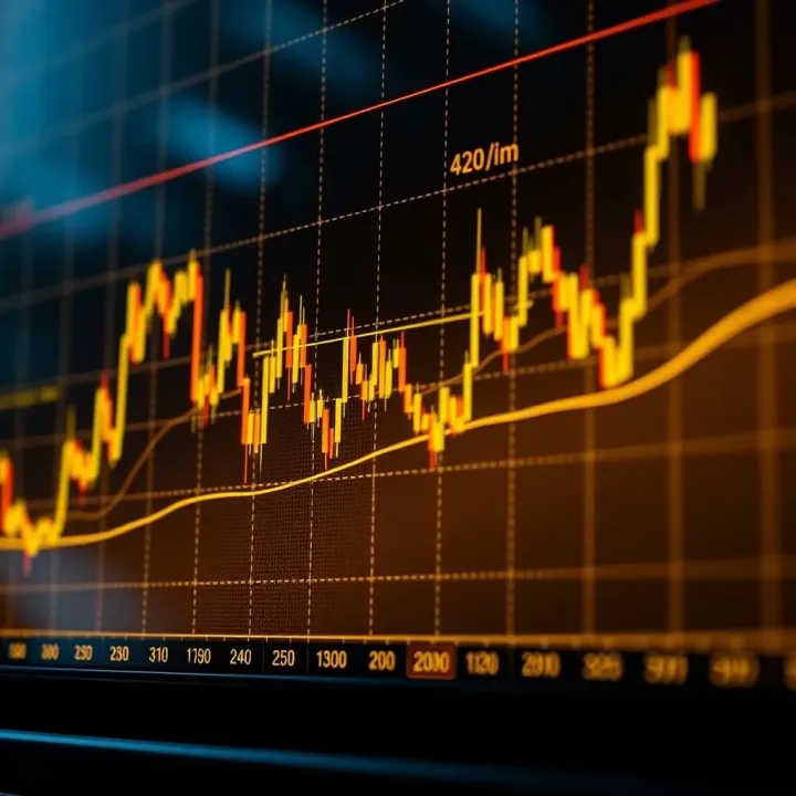 Common Chart Patterns and Trend Analysis in Gold Trading Graph depicting common chart patterns used in gold trend analysis including support and resistance levels