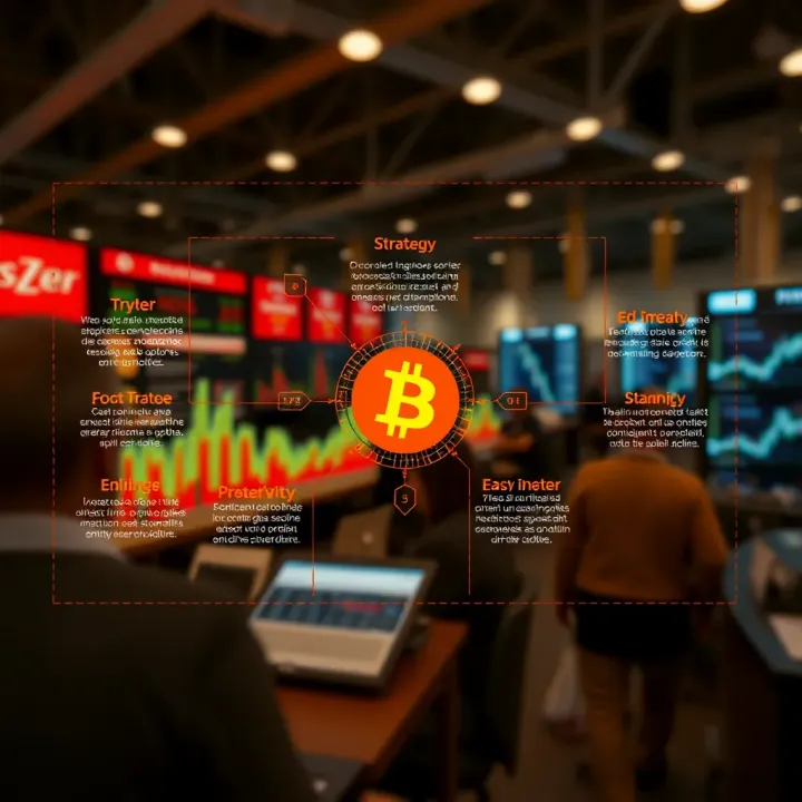 Diagram illustrating key binary options trading strategies and risk management