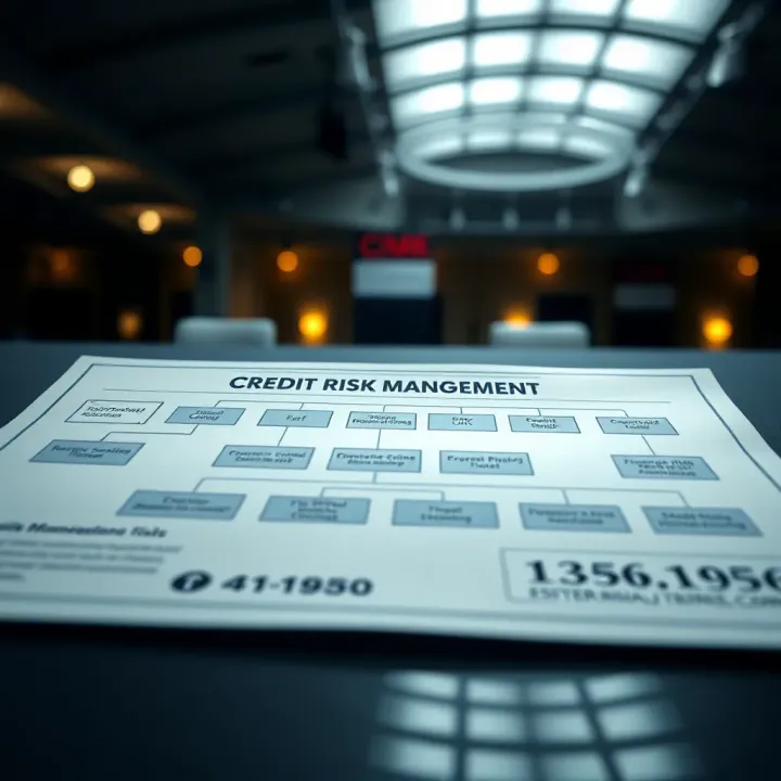 Detailed flowchart illustrating credit risk assessment and management strategies for financial institutions