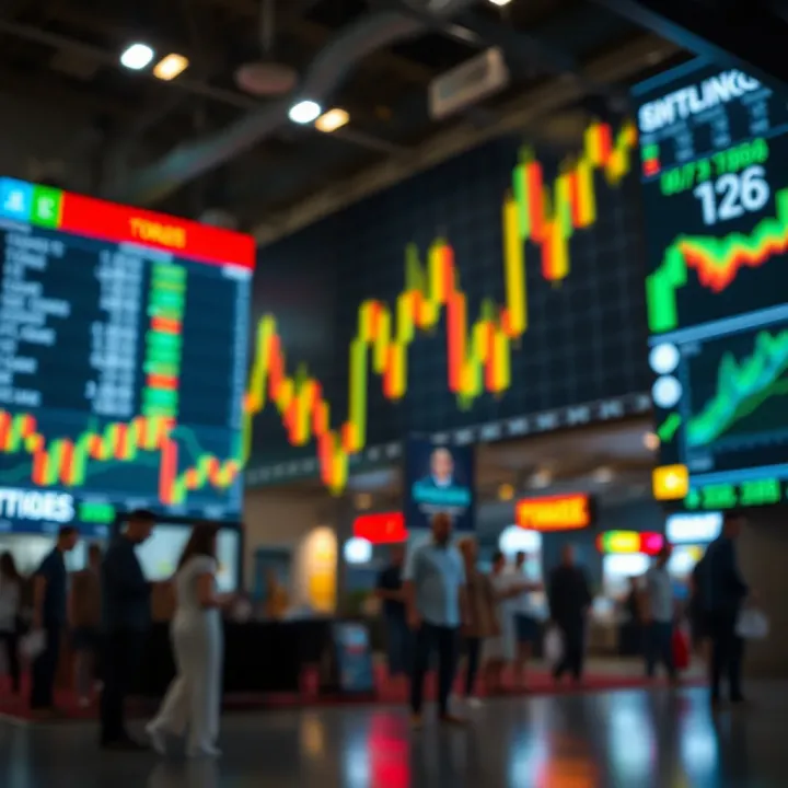 Visualization of how economic events influence currency market movements and trading decisions