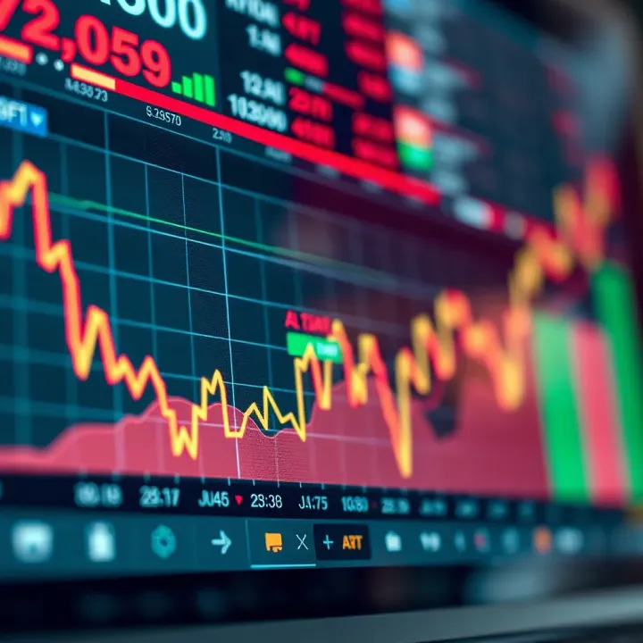 Graph showing impact of key economic variables on financial market trends