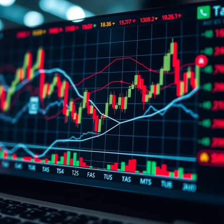 Graph showing Forex market trends influenced by economic news releases