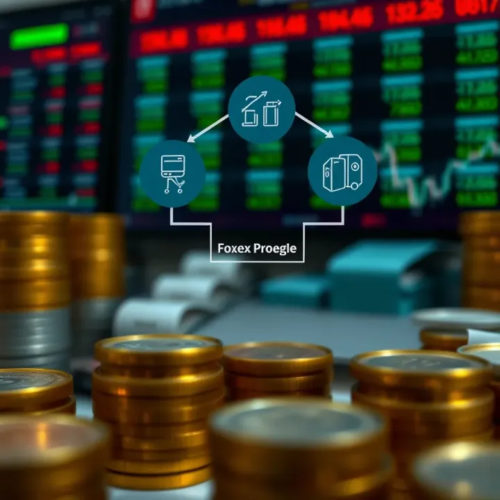 Diagram illustrating the funding process in Forex trading companies