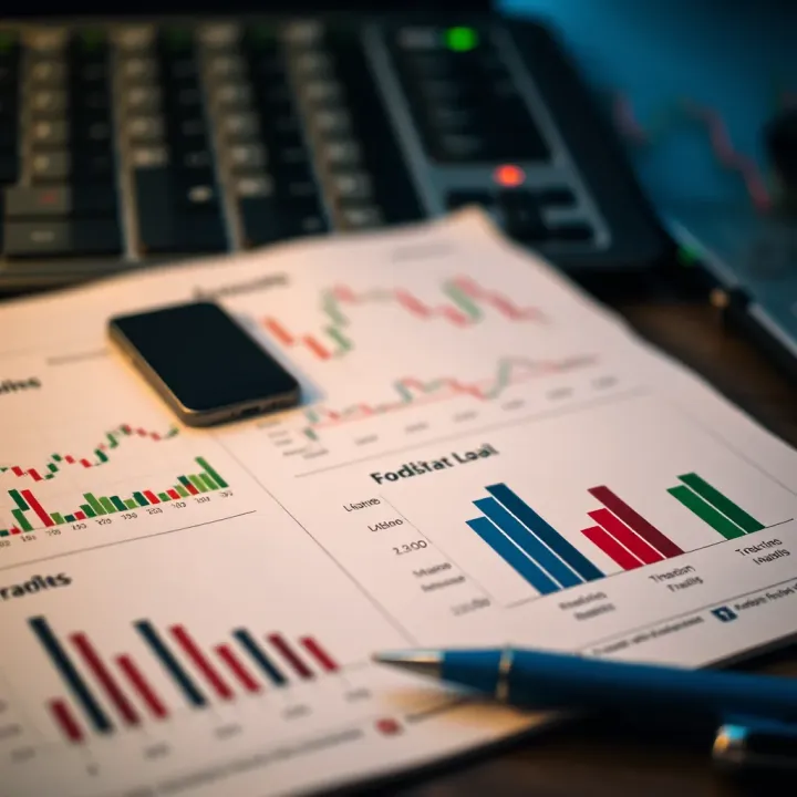 Comparison of financial indicators and company reports illustrating fundamental analysis concepts