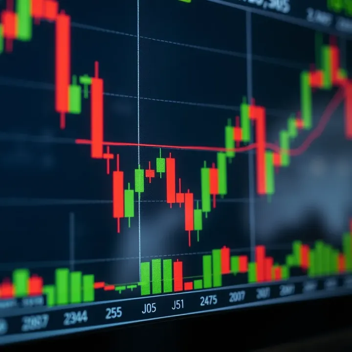 Techniques for Recognizing Candlestick Patterns in Market Analysis Illustration highlighting how to identify candlestick patterns on a price chart for technical analysis