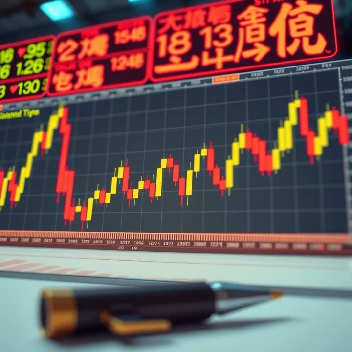 Detailed chart showing various Japanese candlestick patterns used in technical analysis