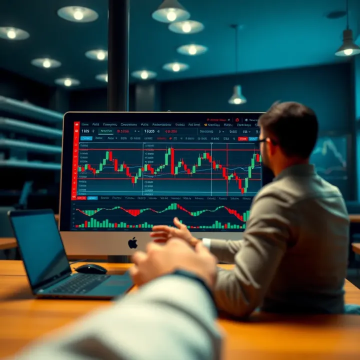 Graphical representation of trading practice and skill improvement using demo account