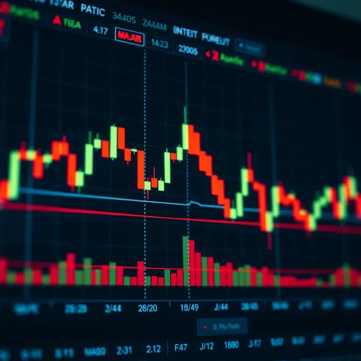 Japanese candlestick chart displaying bullish and bearish patterns on synthetic indices