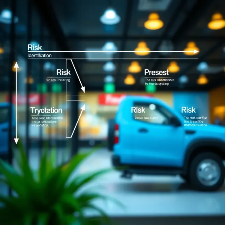Diagram illustrating risk identification and evaluation within a business setting