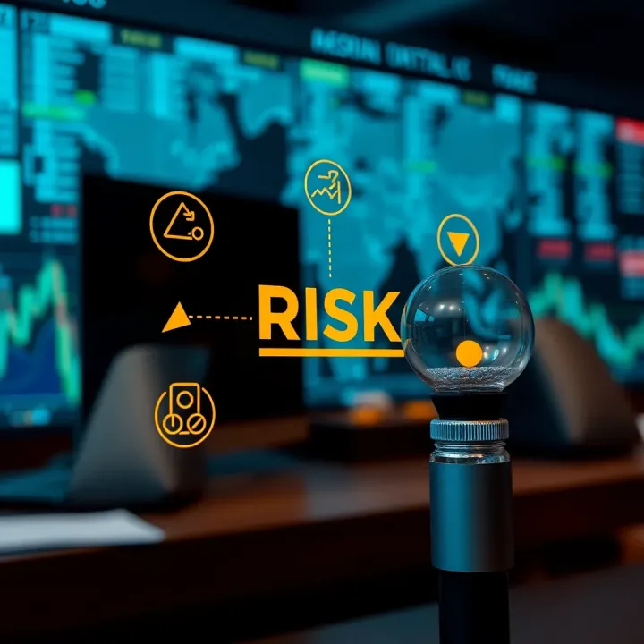 Diagram illustrating core concepts and principles of risk management