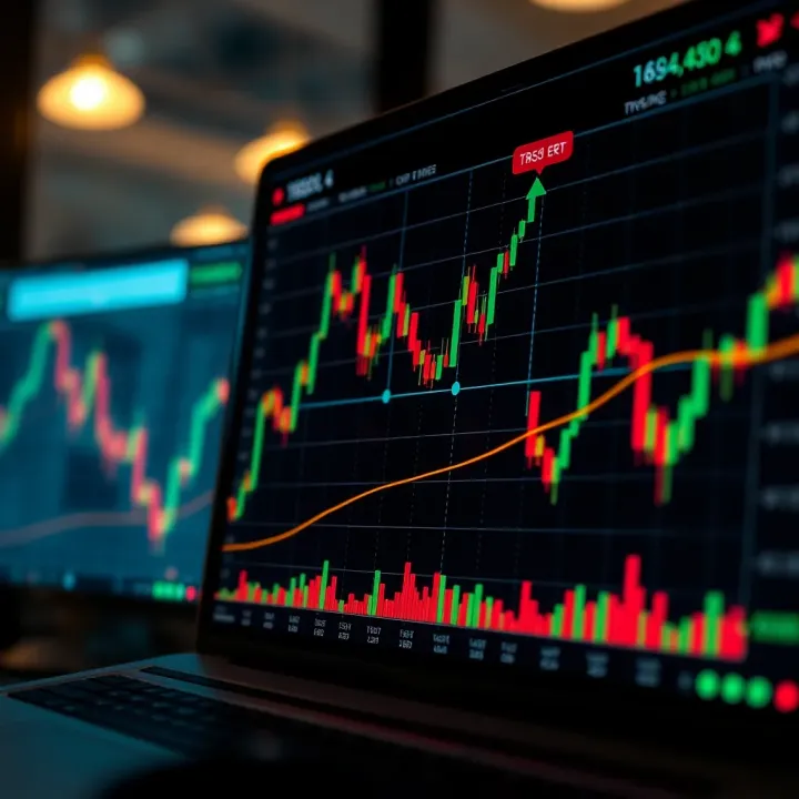 Graph showing risk management techniques in financial trading