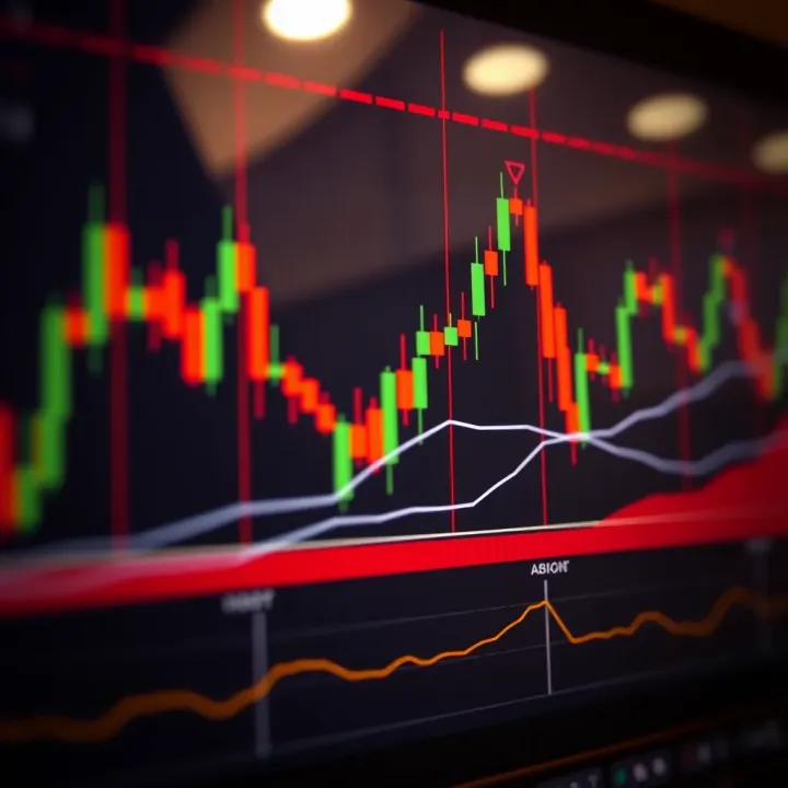 Candlestick Patterns and Trend Lines in Financial Analysis Graph illustrating candlestick patterns and trend lines in financial market analysis