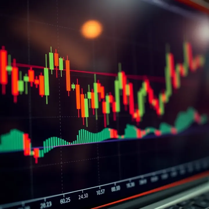 Technical analysis chart highlighting bullish and bearish candlestick formations in a price movement