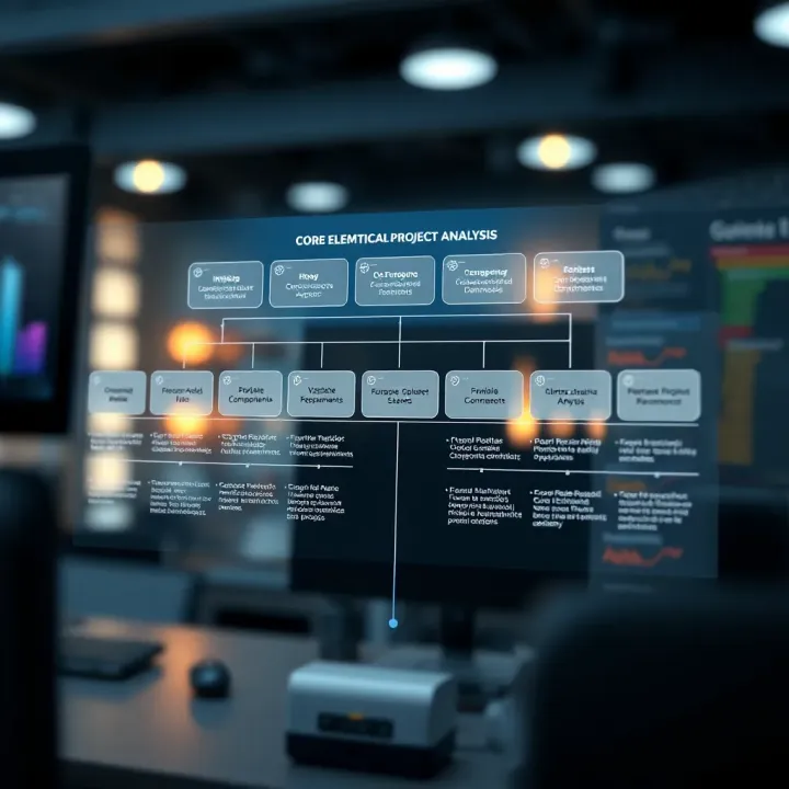 Diagram illustrating key components and workflow in technical project analysis