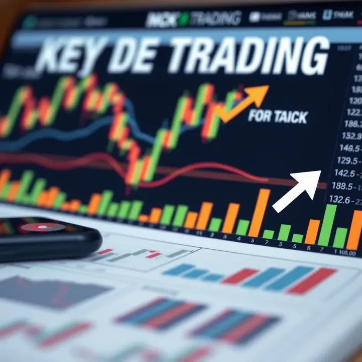 Conceptual illustration of trading strategies with financial graphs and arrows