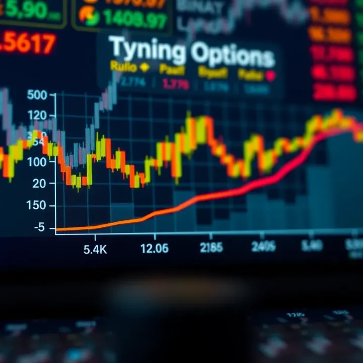 Graph illustrating different types of binary options and potential payouts